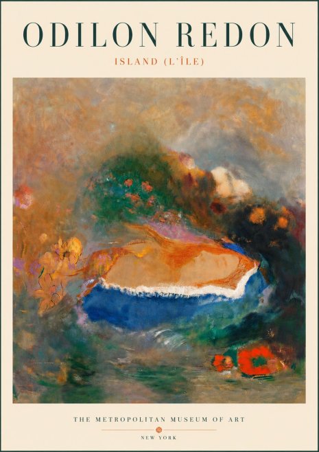Odilon Redon Island (L'île) No6 - Juliste
