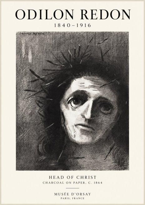 Odilon Redon Head of Christ I No1 - Juliste