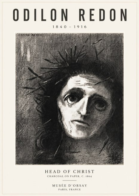 Odilon Redon Head of Christ I No6 - Juliste