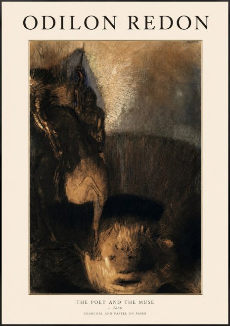 Odilon Redon The Poet and the Muse No1 - Juliste