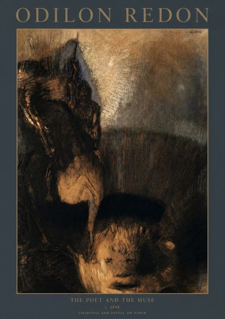 Odilon Redon The Poet and the Muse No2 - Juliste