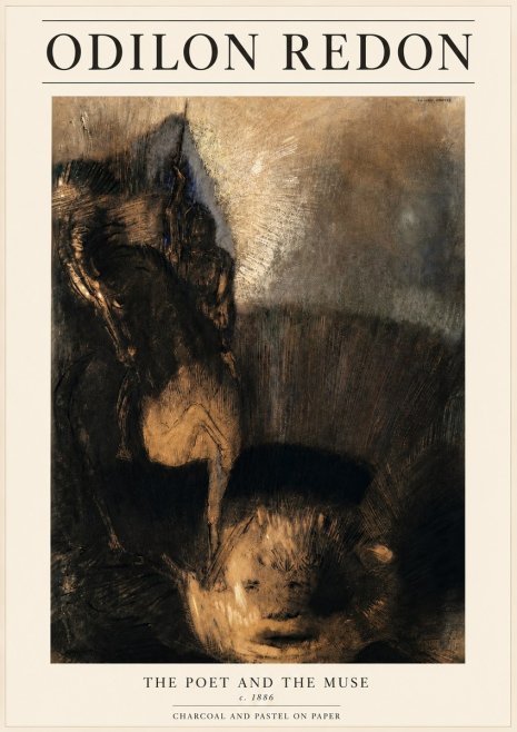 Odilon Redon The Poet and the Muse No3 - Juliste