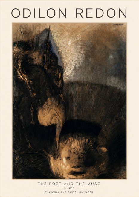 Odilon Redon The Poet and the Muse No5 - Juliste