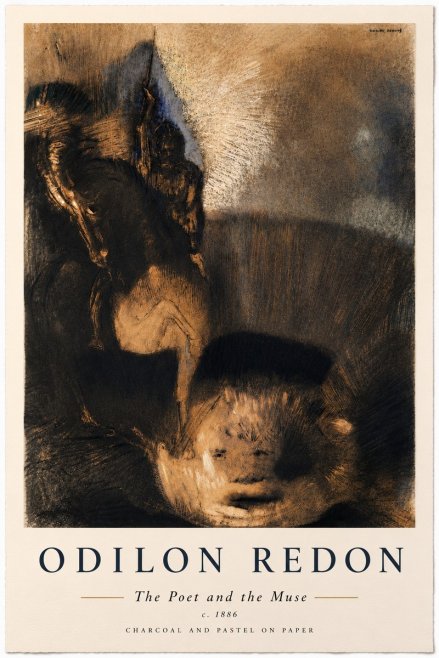 Odilon Redon The Poet and the Muse No6 - Juliste