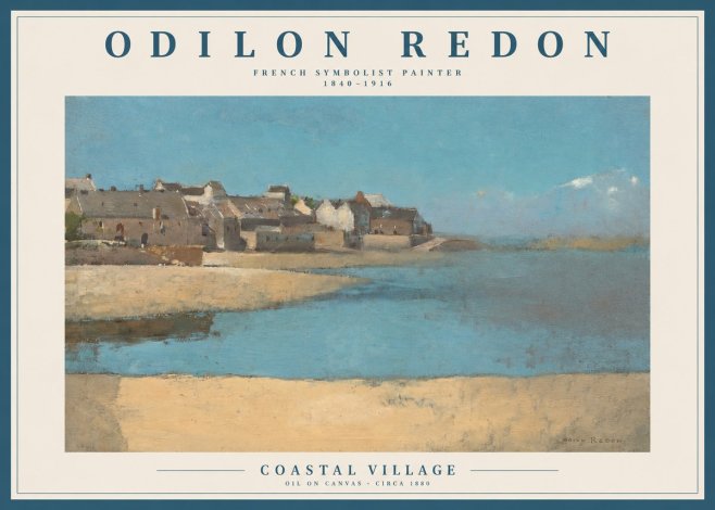 Odilon Redon Coastal Village No2 - Juliste