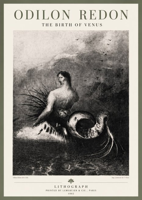 Odilon Redon The Birth of Venus No6 - Juliste