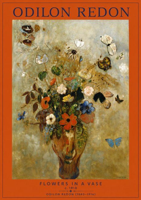 Odilon Redon Flowers in a Vase I No2 - Juliste