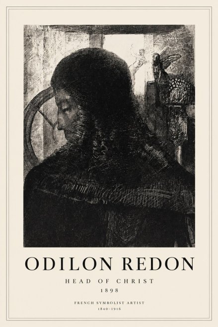 Odilon Redon Head of Christ II No1 - Juliste