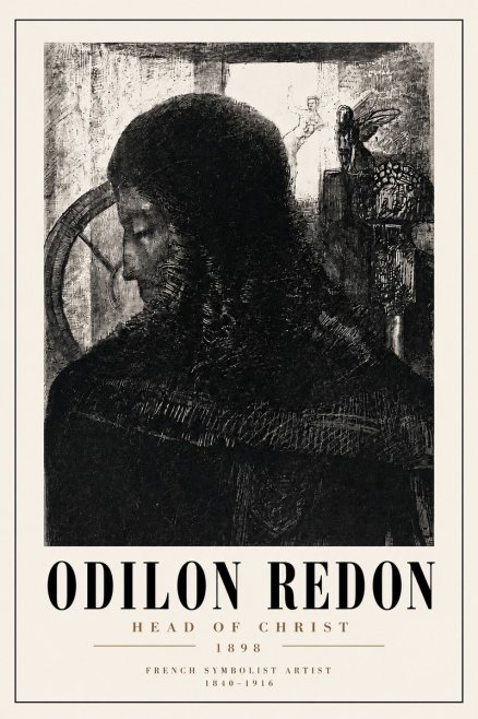 Odilon Redon Head of Christ II No4 - Juliste