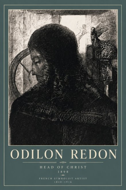 Odilon Redon Head of Christ II No5 - Juliste