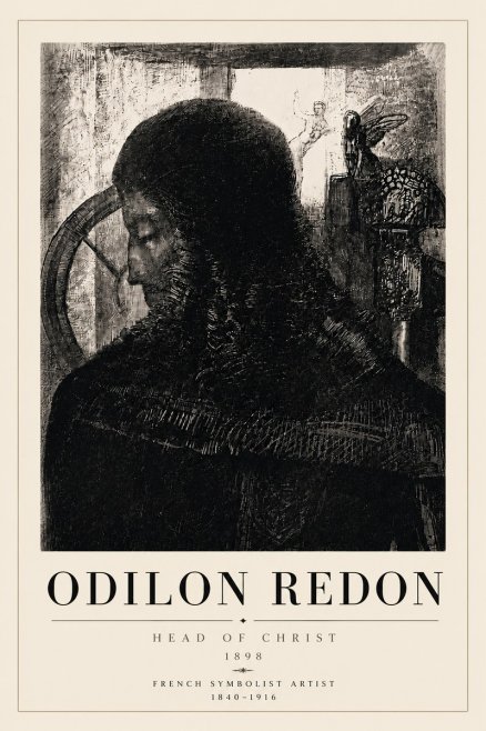 Odilon Redon Head of Christ II No6 - Juliste