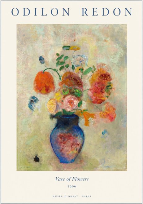 Odilon Redon Vase of Flowers No1 - Juliste