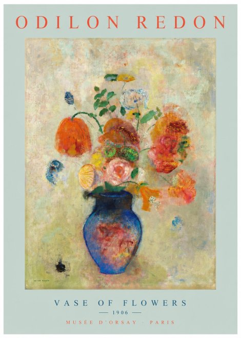 Odilon Redon Vase of Flowers No2 - Juliste
