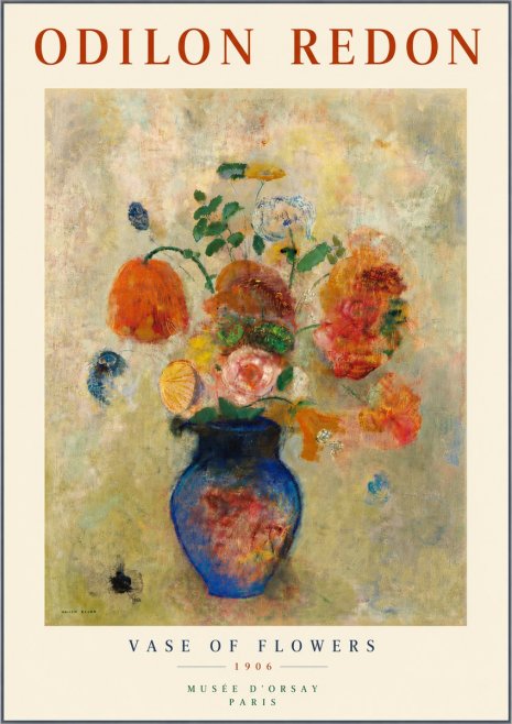 Odilon Redon Vase of Flowers No5 - Juliste