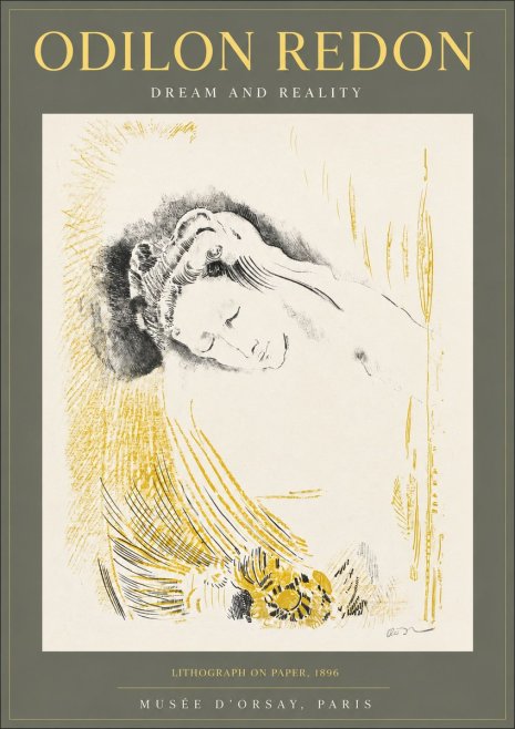 Odilon Redon Dream and Reality No2 - Juliste