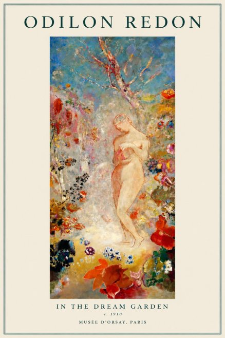 Odilon Redon In the Dream Garden No5 - Juliste