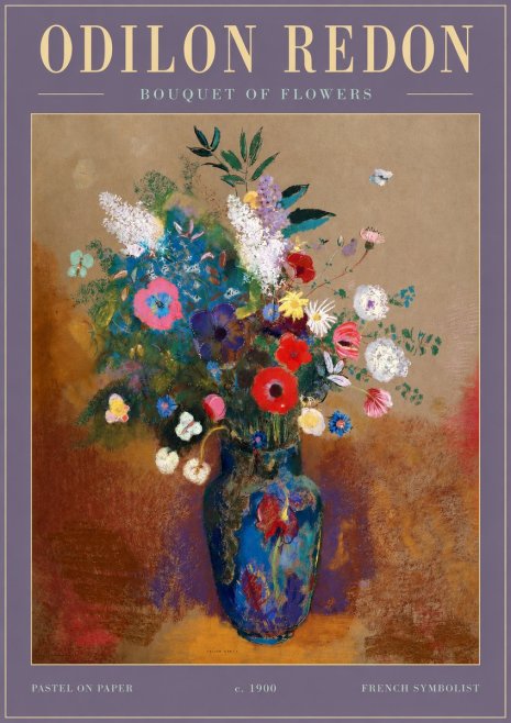 Odilon Redon Bouquet of Flowers No2 - Juliste