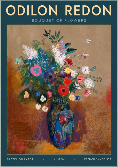 Odilon Redon Bouquet of Flowers No4 - Juliste