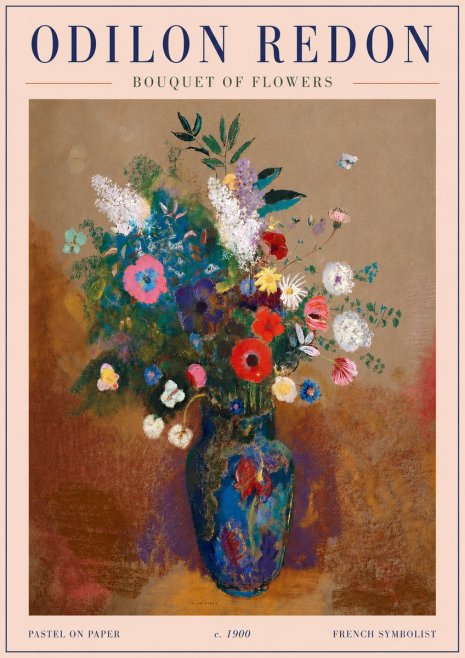 Odilon Redon Bouquet of Flowers No6 - Juliste
