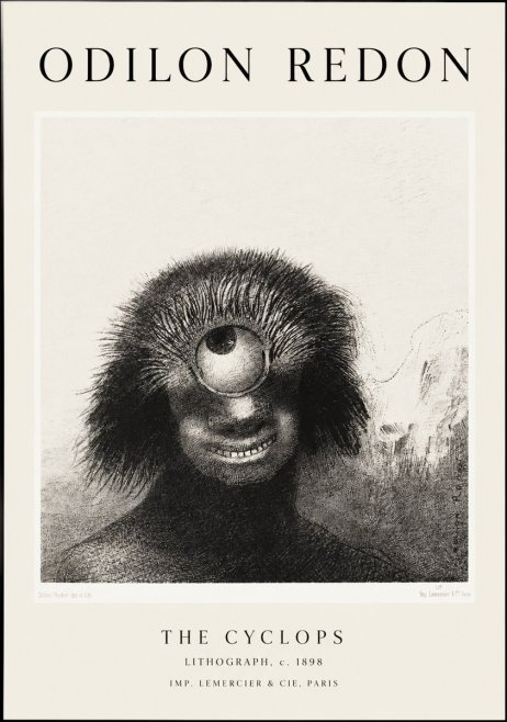 Odilon Redon The Cyclops II No1 - Juliste
