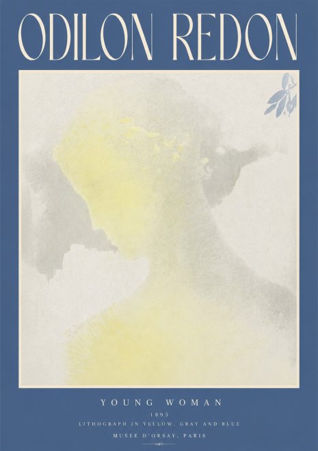 Odilon Redon Young Woman No2 - Juliste