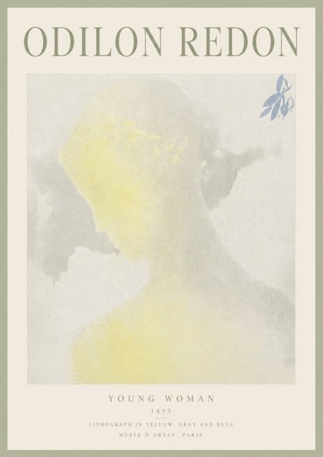 Odilon Redon Young Woman No3 - Juliste