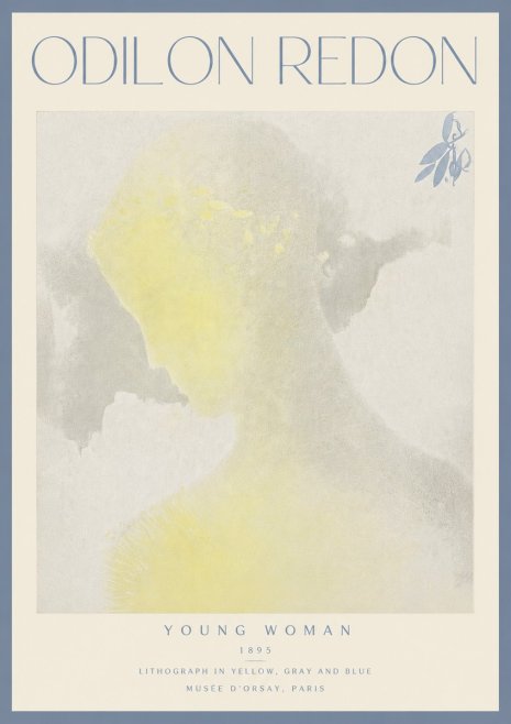 Odilon Redon Young Woman No4 - Juliste
