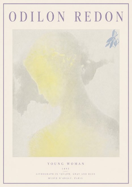 Odilon Redon Young Woman No6 - Juliste