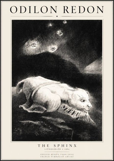 Odilon Redon The Sphinx No1 - Juliste