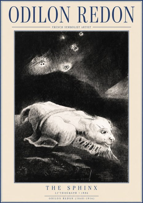 Odilon Redon The Sphinx No3 - Juliste