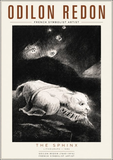 Odilon Redon The Sphinx No5 - Juliste
