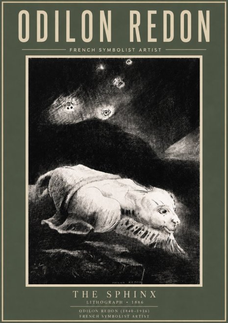 Odilon Redon The Sphinx No6 - Juliste