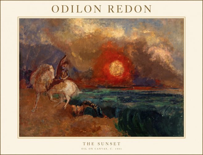 Odilon Redon The Sunset No1 - Juliste