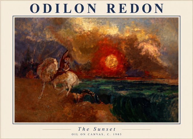Odilon Redon The Sunset No5 - Juliste