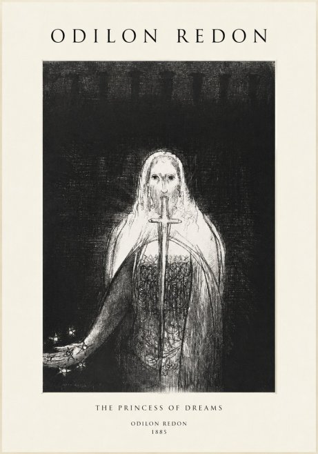 Odilon Redon The Princess of Dreams No1 - Juliste