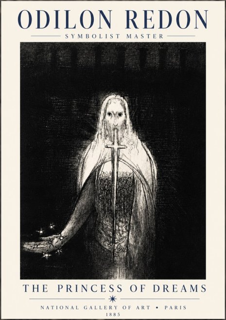 Odilon Redon The Princess of Dreams No6 - Juliste
