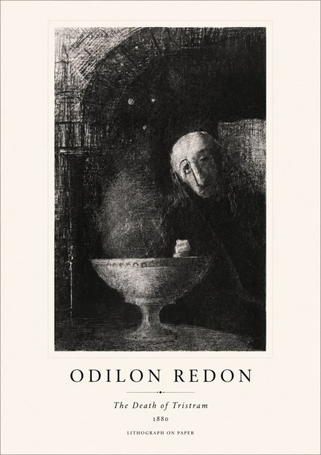 Odilon Redon The Death of Tristram No1 - Juliste