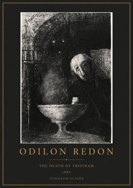 Odilon Redon The Death of Tristram No2 - Juliste