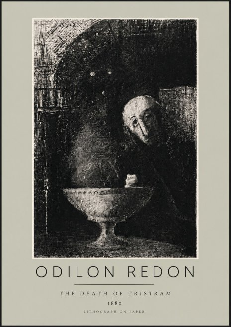 Odilon Redon The Death of Tristram No4 - Juliste