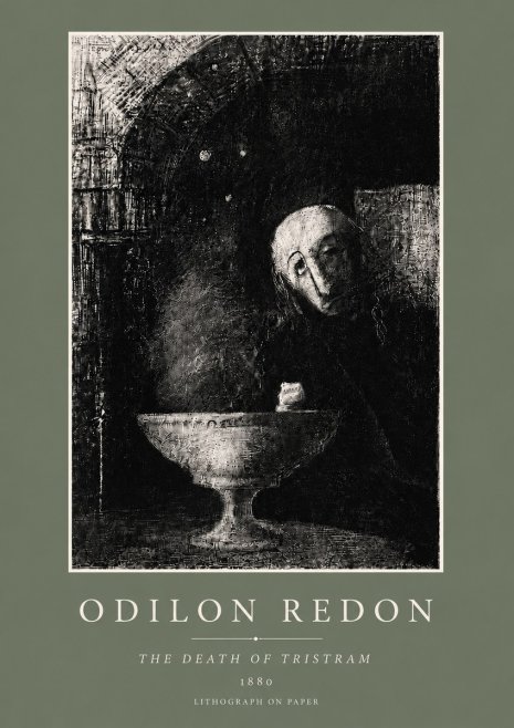 Odilon Redon The Death of Tristram No6 - Juliste