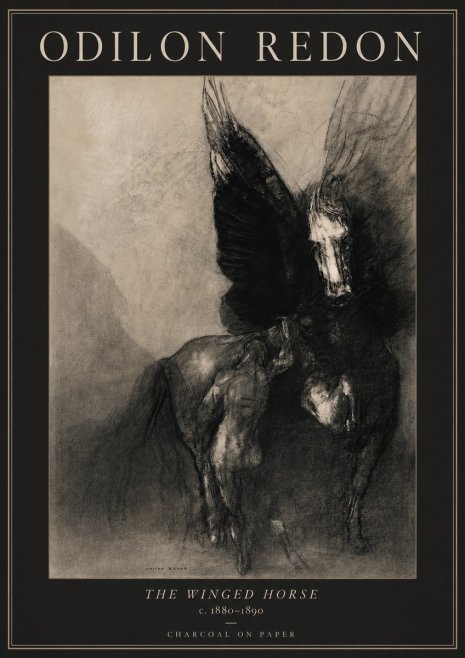 Odilon Redon The Winged Horse No2 - Juliste