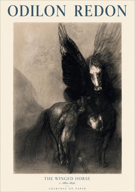 Odilon Redon The Winged Horse No6 - Juliste
