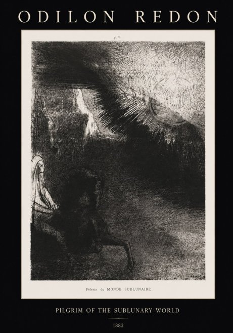 Odilon Redon Pèlerin Du Monde Sublunaire No1 - Juliste