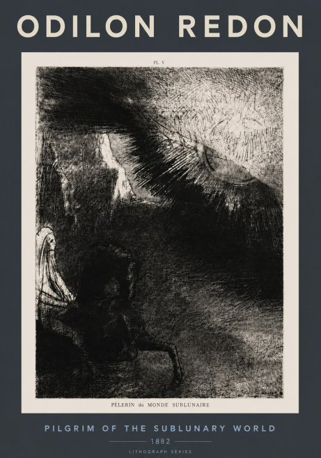 Odilon Redon Pèlerin Du Monde Sublunaire No4 - Juliste