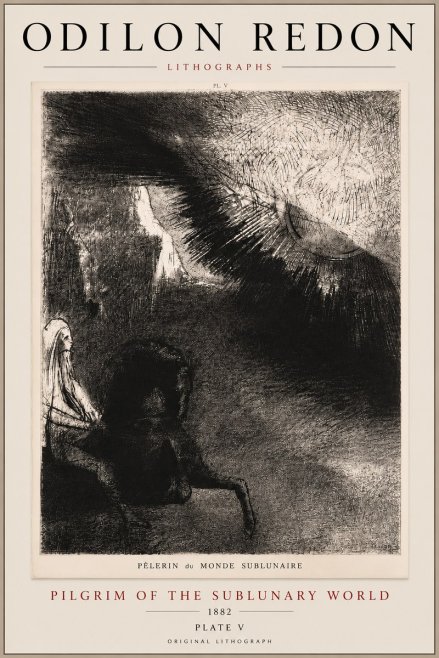 Odilon Redon Pèlerin Du Monde Sublunaire No5 - Juliste