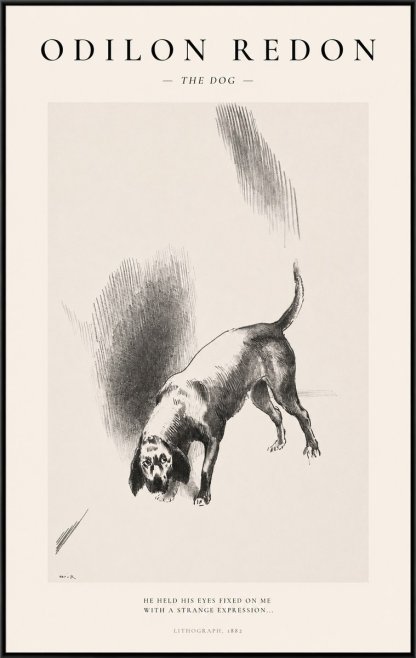 Odilon Redon The Dog No1 - Juliste