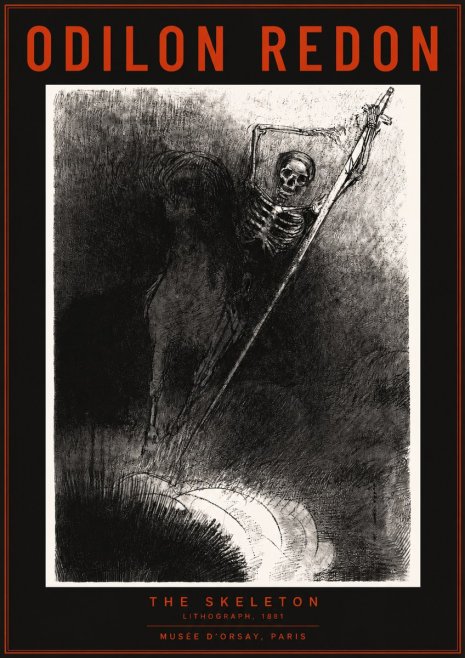 Odilon Redon The Skeleton No2 - Juliste