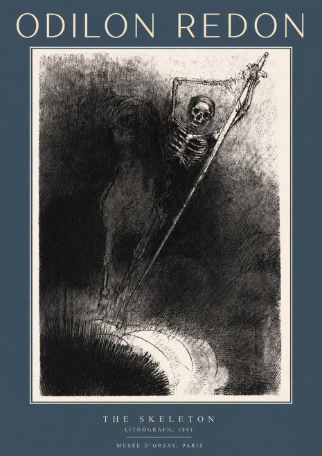 Odilon Redon The Skeleton No4 - Juliste