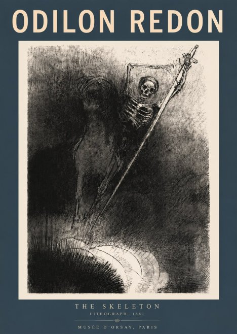 Odilon Redon The Skeleton No6 - Juliste