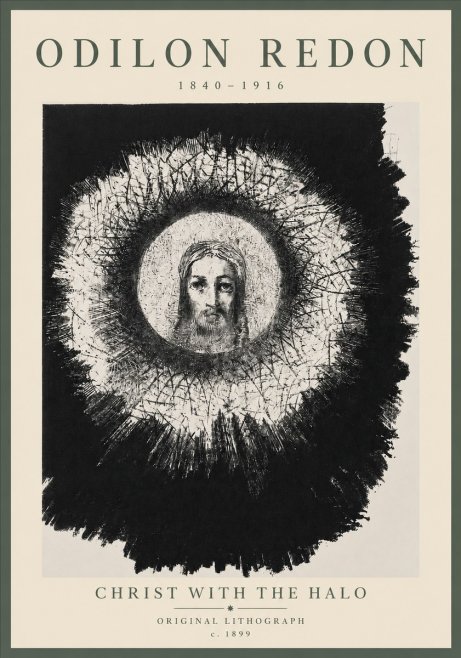 Odilon Redon Christ with the Halo No5 - Juliste